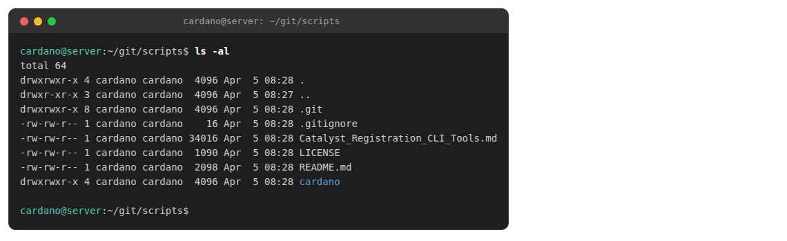 SPOS scripts directory listing
